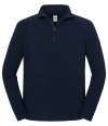 SS154 622880 Fruit of the Loom Iconic Premium Zip Neck Sweatshirt Deep Navy colour image